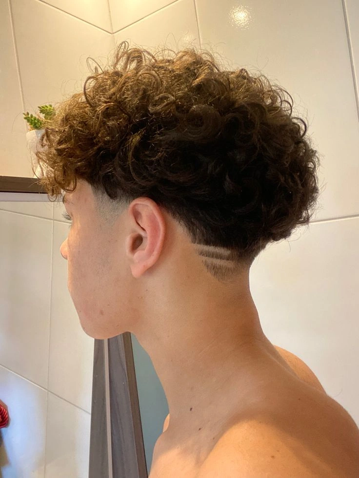 Blowout Low Taper Fade Curly Hair