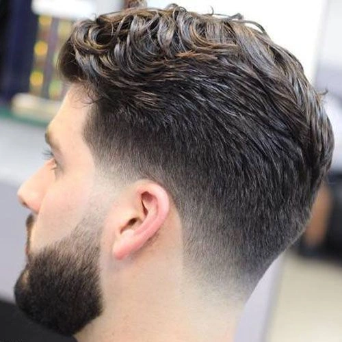Low Taper Fade Comb Over