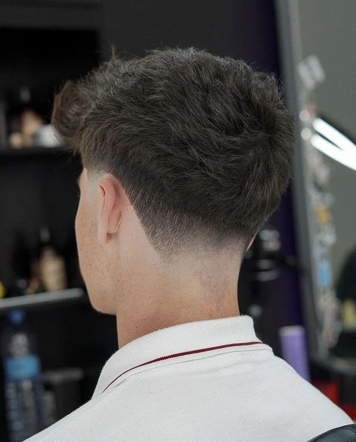 Low Taper Fade Fluffy Hair