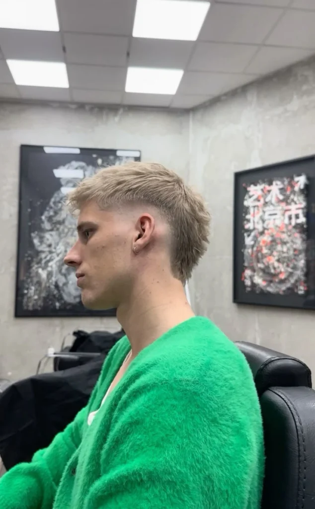 Burst Fade Blonde Hair