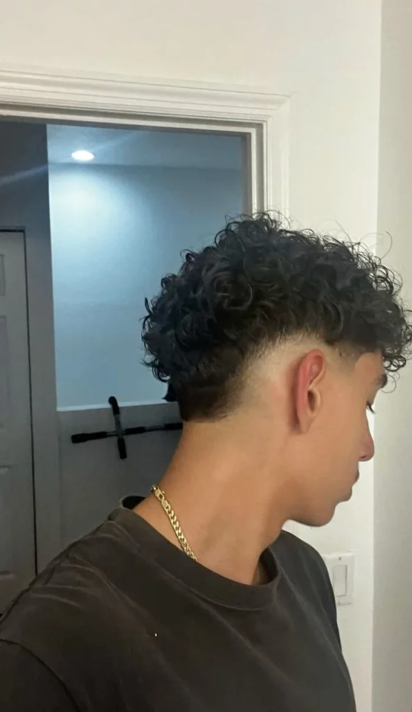Curly Burst Fade