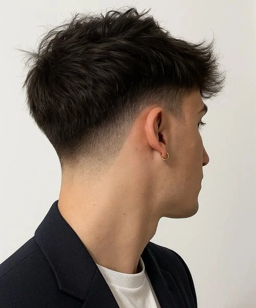 Drop Fade for Straight Hair
