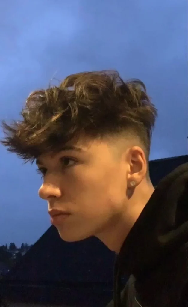 Fluffy Hair Mid Fade