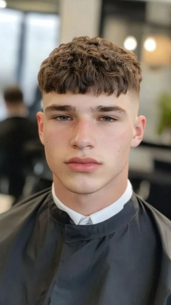 High Fade Fringe Haircut
