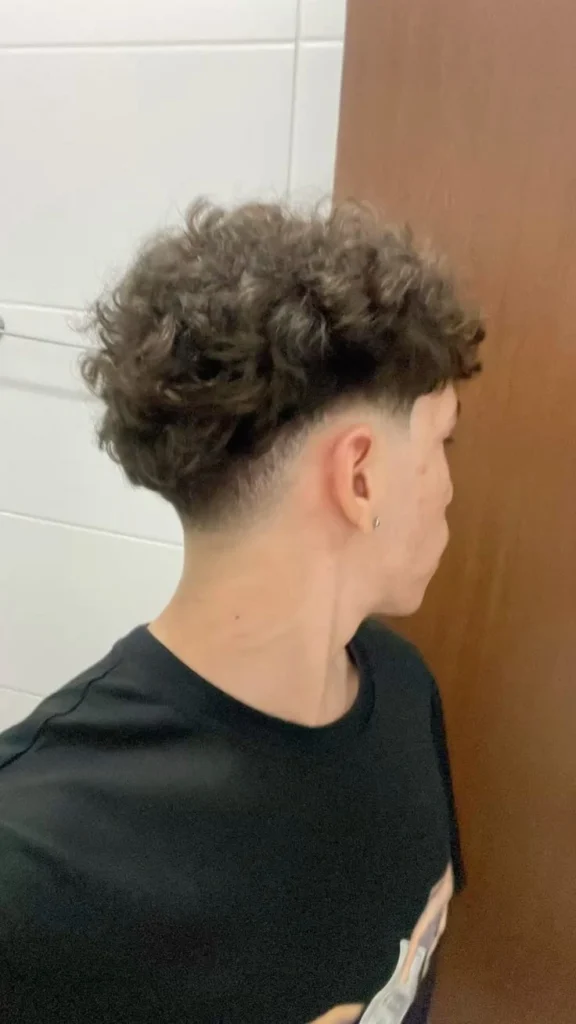 Low Drop Fade Curly Hair