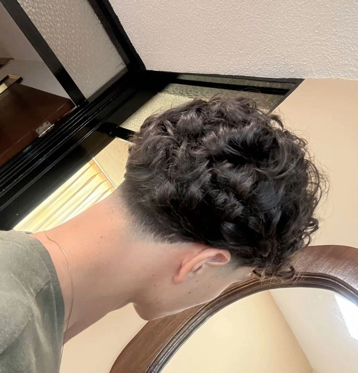Low Fade Curly Hair
