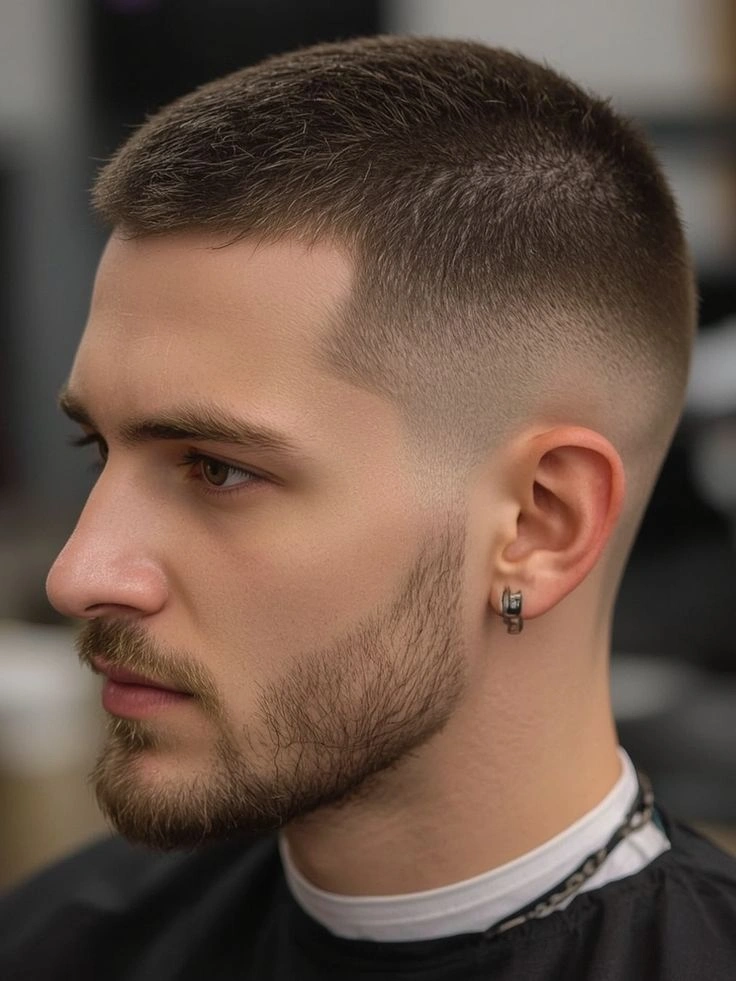 Mid Fade Crew Cut