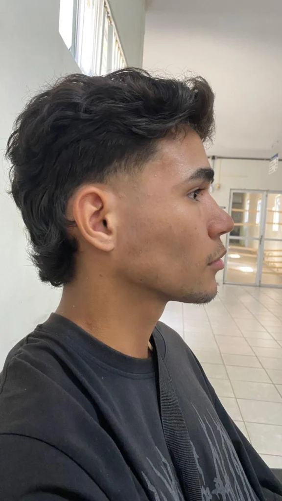 Mullet Fade Slick Back